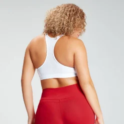 MP Women's Power Mesh Sports Bra - White -Fitness Nutrition Store 11869771 1824929645090573