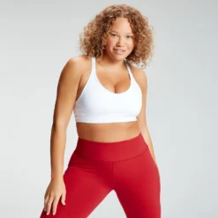 MP Women's Power Mesh Sports Bra - White -Fitness Nutrition Store 11869771 2124929645024924