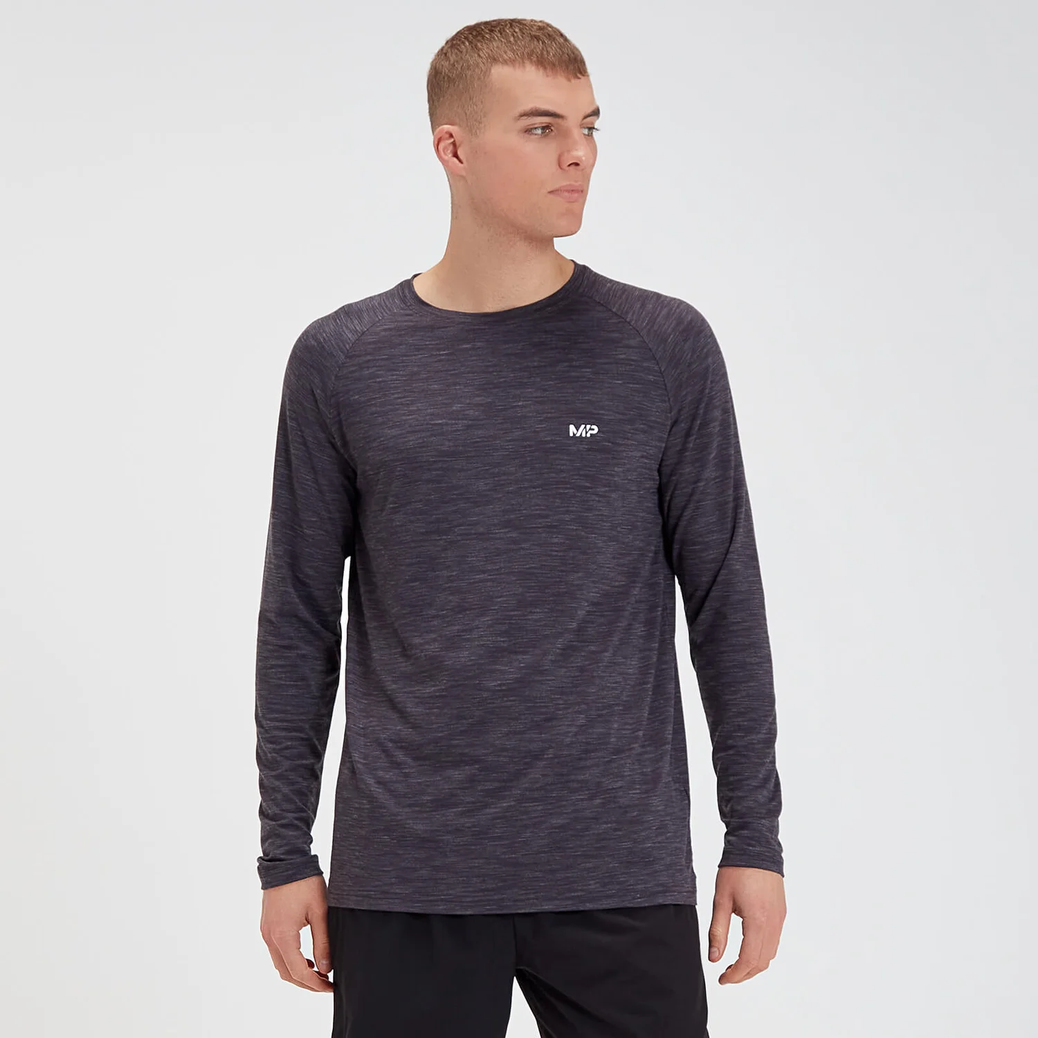MP Men's Performance Long-Sleeve T-Shirt - Black Marl 3 MP Men's Performance Long-Sleeve T-Shirt - Black Marl