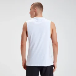 MP Men's Original Drop Armhole Tank Top - White -Fitness Nutrition Store 12459640 1894906041269661