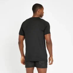 MP Men's Engage Short Sleeve T-Shirt - Black -Fitness Nutrition Store 12641317 5324978569345858