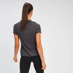 MP Women's Performance T-Shirt - Black/Charcoal Marl -Fitness Nutrition Store 12644562 1374805963802924