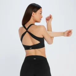 MP Women's Power Cross Back Sports Bra - Black -Fitness Nutrition Store 12698460 9745049067407729