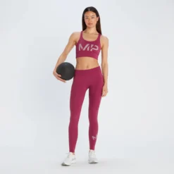 MP Women's Printed Training Bra - Plum -Fitness Nutrition Store 12715396 5495049068937321