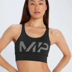 MP Women's Printed Training Bra - Black 9 MP Women's Printed Training Bra - Black -Fitness Nutrition Store 12715412 1255049069348996