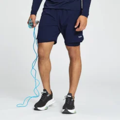 MP Men's 2 In 1 Training Shorts - Navy