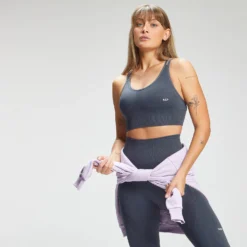 MP Women's Tempo Seamless Sports Bra - Graphite