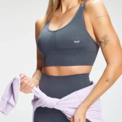 MP Women's Tempo Seamless Sports Bra - Graphite -Fitness Nutrition Store 12767200 6424878562669143