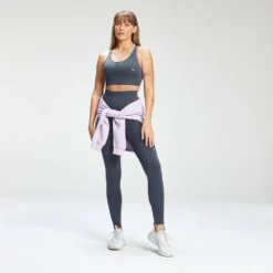 MP Women's Tempo Seamless Sports Bra - Graphite -Fitness Nutrition Store 12767200 8164878562410807