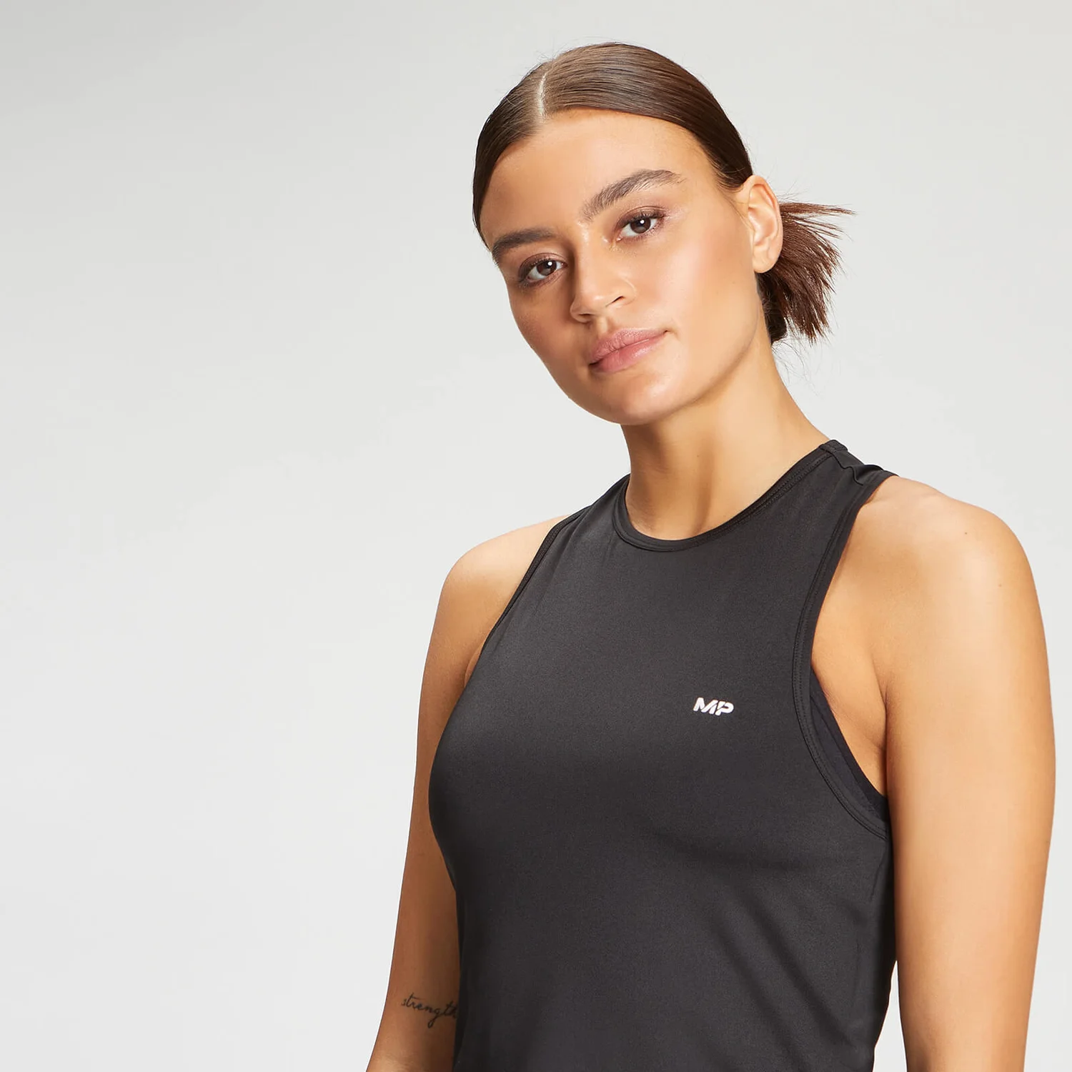 MP Women's Training Racerback Crop Tank - Black 6 MP Women's Training Racerback Crop Tank - Black - Image 4