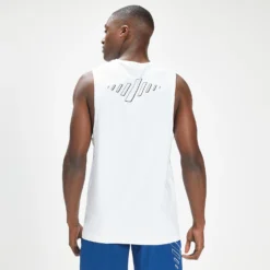 MP Men's Infinity Mark Graphic Training Tank Top - White -Fitness Nutrition Store 12788976 1124901048805576