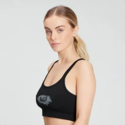 MP Women's Chalk Graphic Sports Bra - Black -Fitness Nutrition Store 12847813 1544850320104876