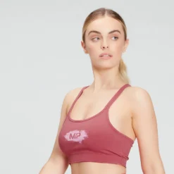 MP Women's Chalk Graphic Sports Bra - Berry Pink -Fitness Nutrition Store 12847829 1944850320589931