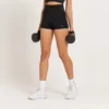 MP Women's Curve High Waisted Booty Shorts - Black -Fitness Nutrition Store 13121305 9804915097801463